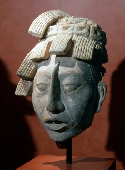 Portrait head of Pacal, King of Palenque from the Temple of the Inscriptions by Mayan